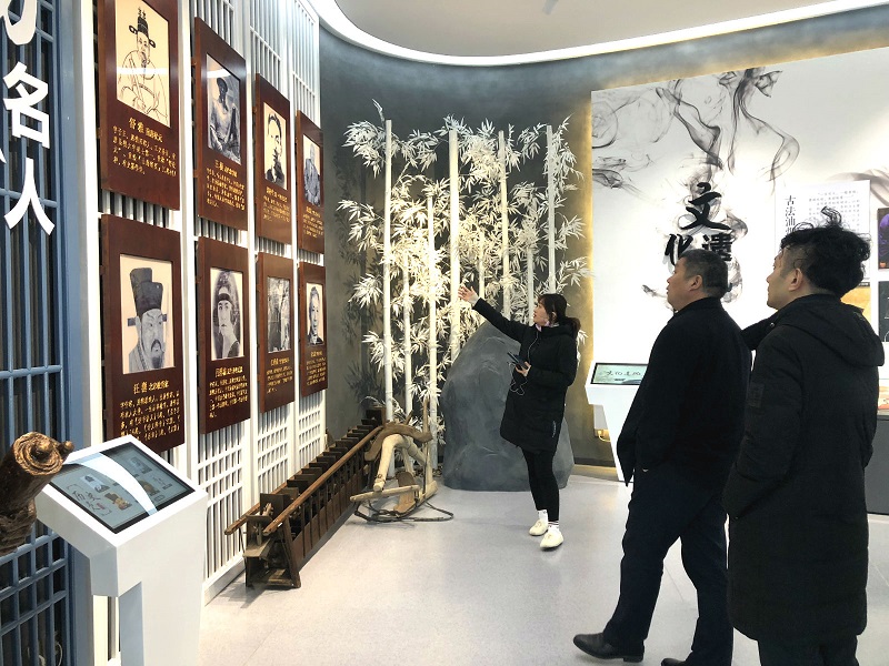 孙朝晖带队赴旌德学习展厅设计与建设工作